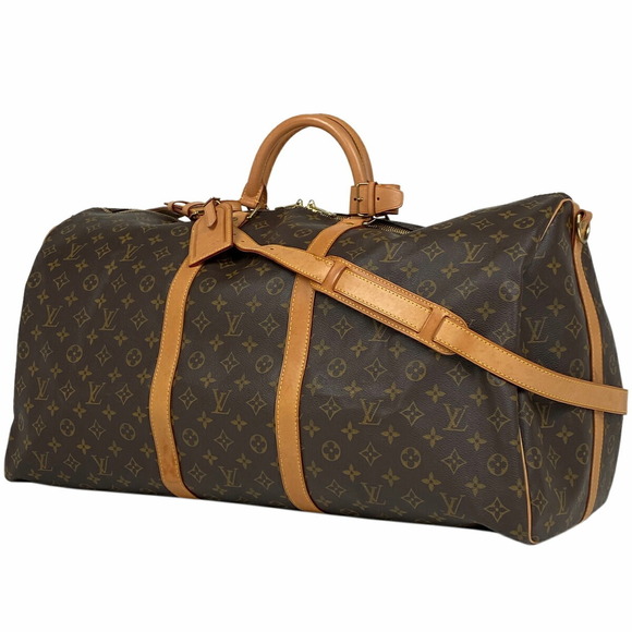 Louis Vuitton Keepall Bandouliere Travel Business Trip Boston Bag Monogram